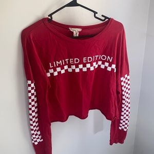 Long sleeve crop top